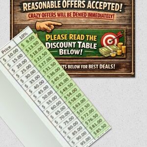 Only these offers will be accepted, solo se aceptan estas ofertas no menos